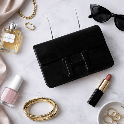 Lux Haven | The Hermes Constance Edition Candle | Classic Black, Large