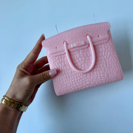 Lux Haven | The Birkin-Inspired Candle | Soft Blush Pink